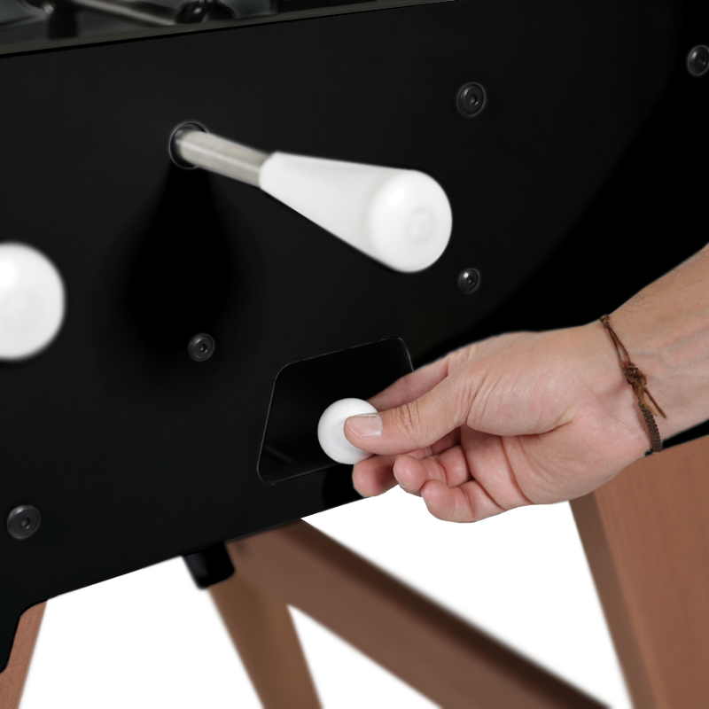 Cork or plastic table football balls
