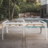 Hyphen Pool table White Frame / Light Grey Cloth