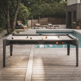 Mesa de billar Hyphen Marco negro / Paño gris claro