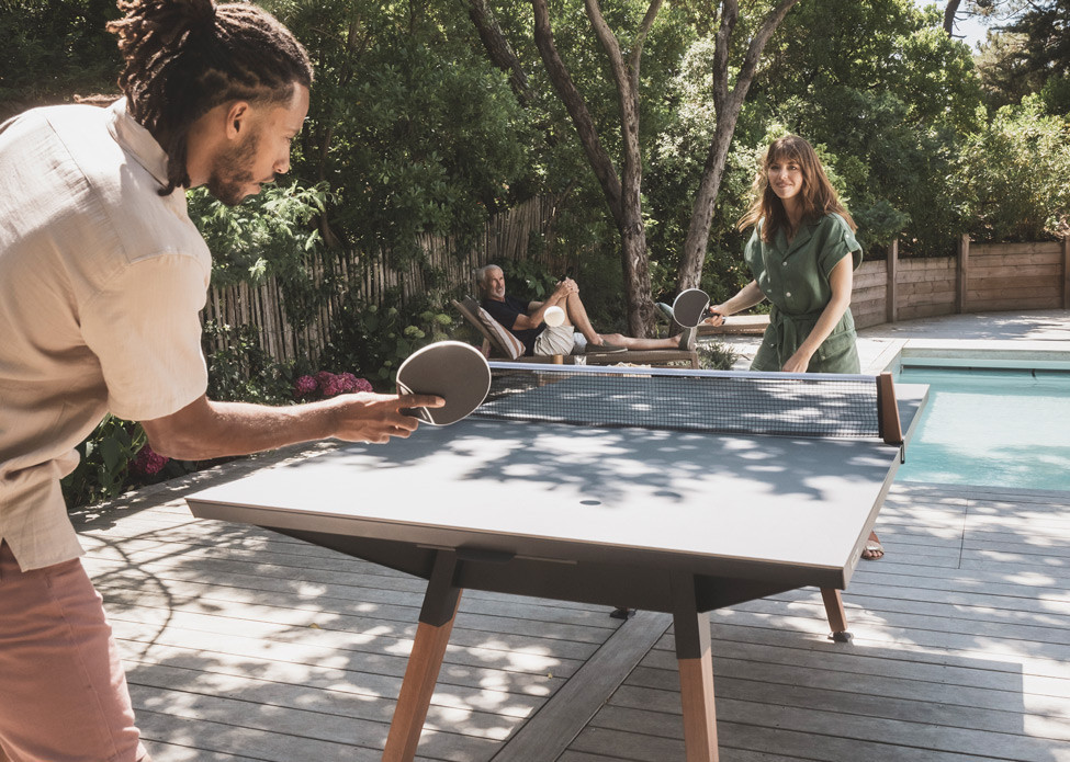 Tables de ping-pong d'extérieur haut de gamme, design , convertibles en table de jardin - Cornilleau